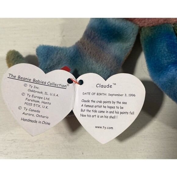 Ty Beanie Babies Claude The Crab - Picture 4 of 4